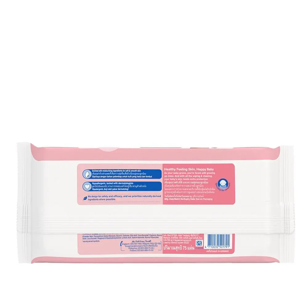 Johnson’s® Skincare Wipes (Lightly Fragranced) image 2