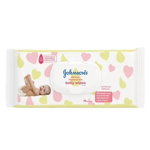 Johnson’s® Baby Skincare Wipes (Fragrance Free) image 1
