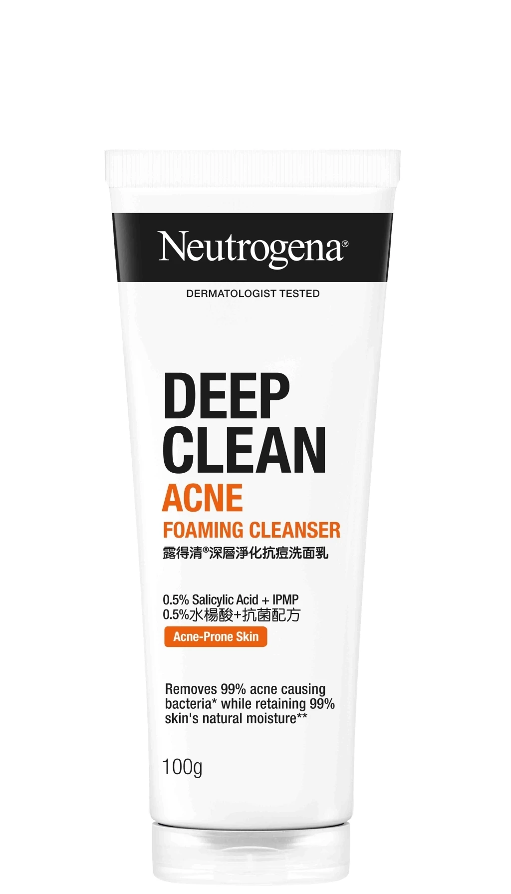 Neutrogena® Deep Clean® Acne Foam Cleanser 100g image 1