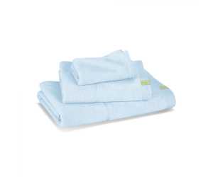 Light blue wooden towel