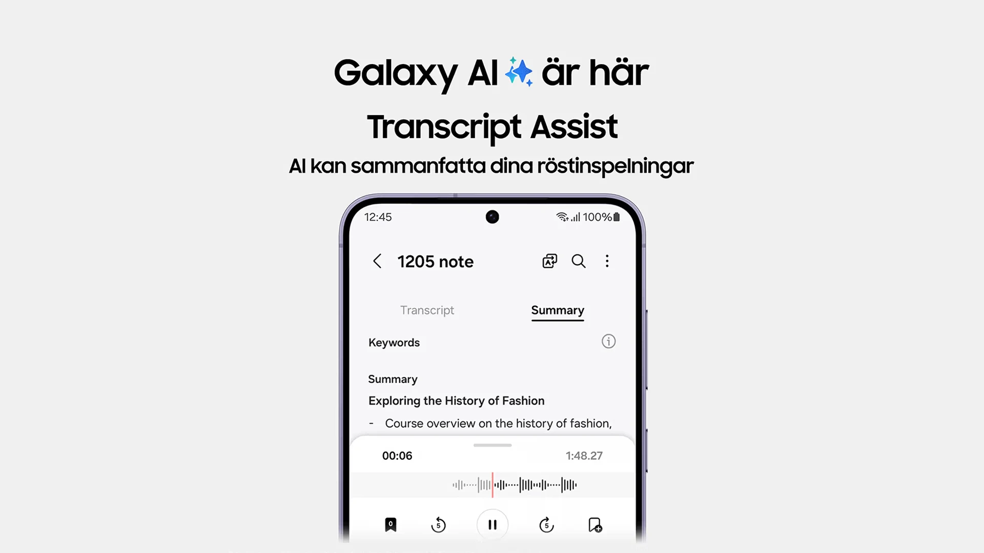 AI Transcript assist