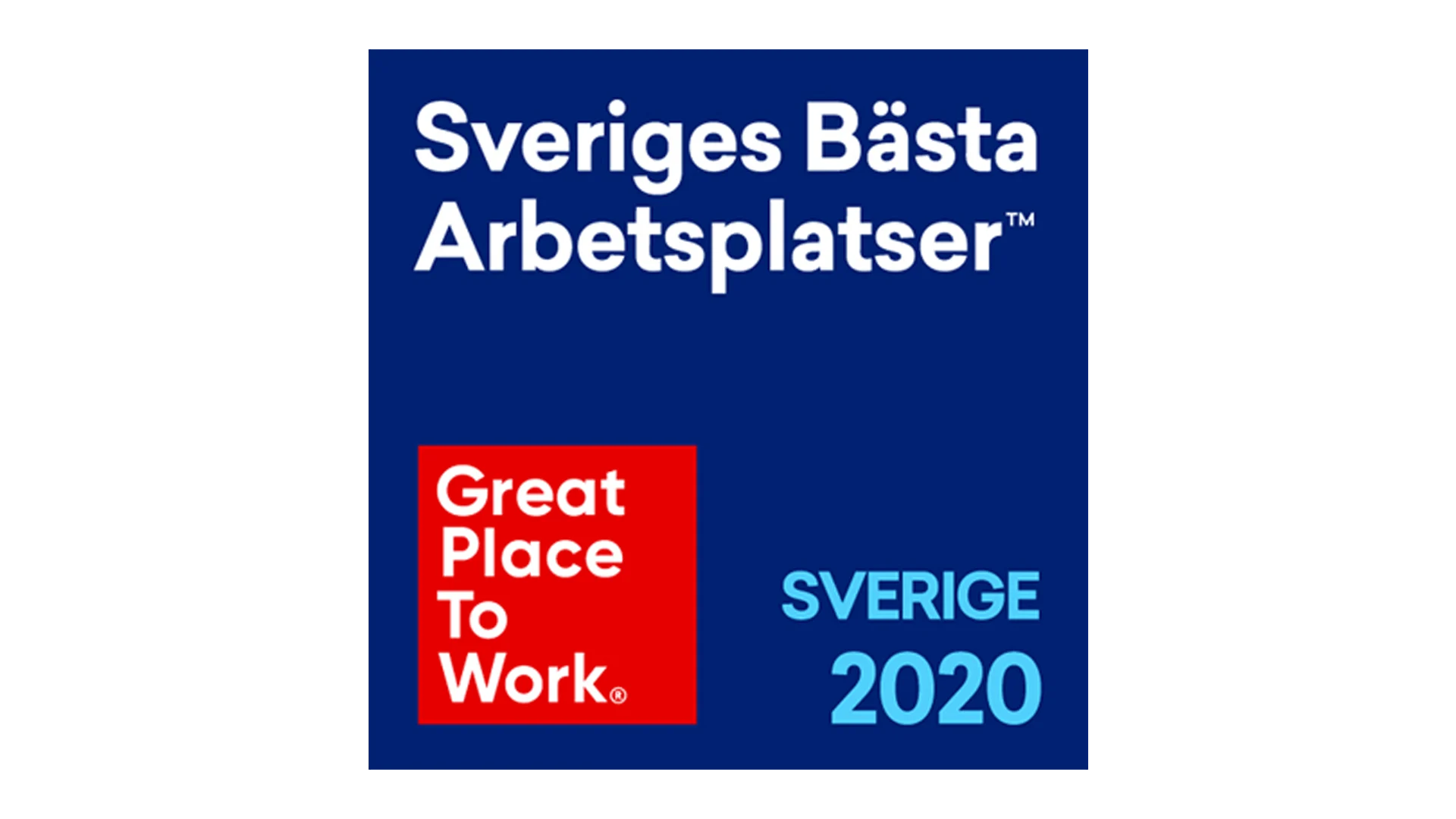 Sveriges bästa arbetsplatser 2020