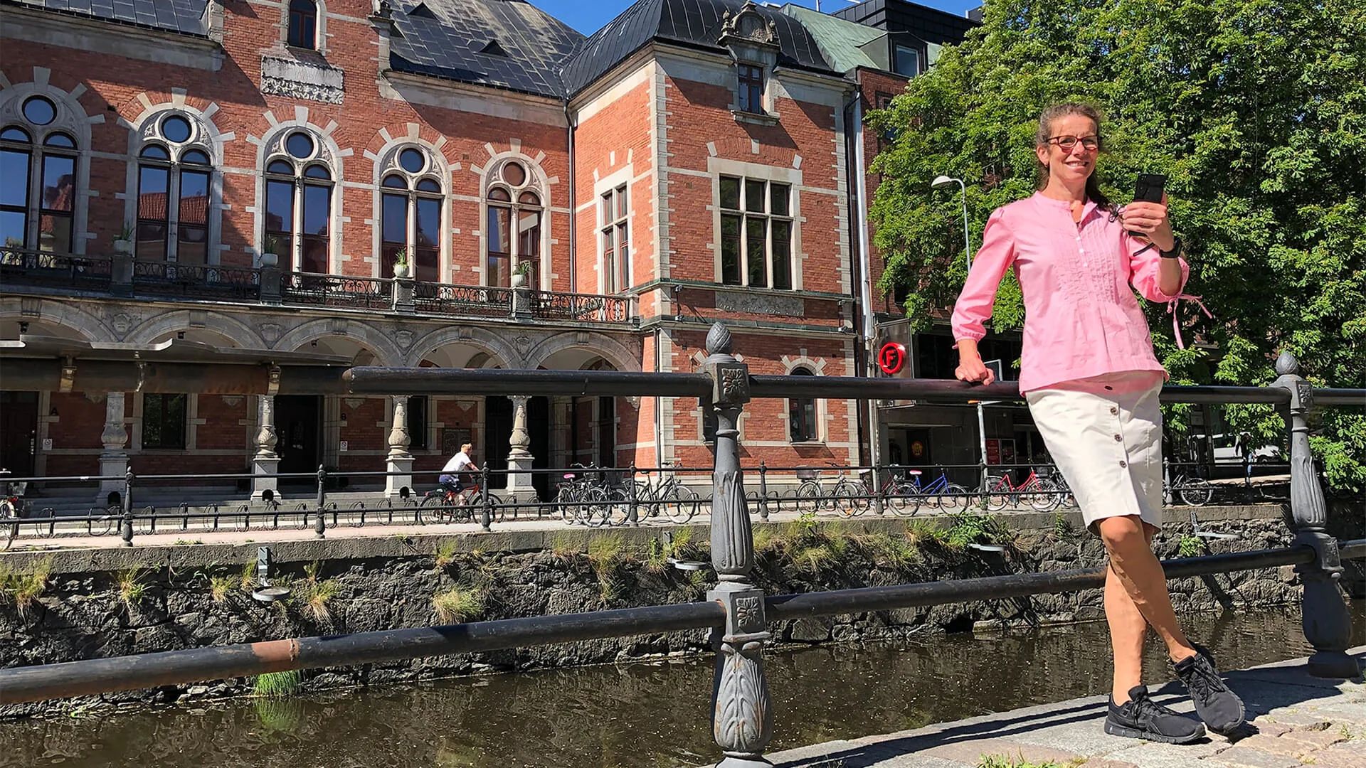 Maria Jonsson invigde 5G i Uppsala