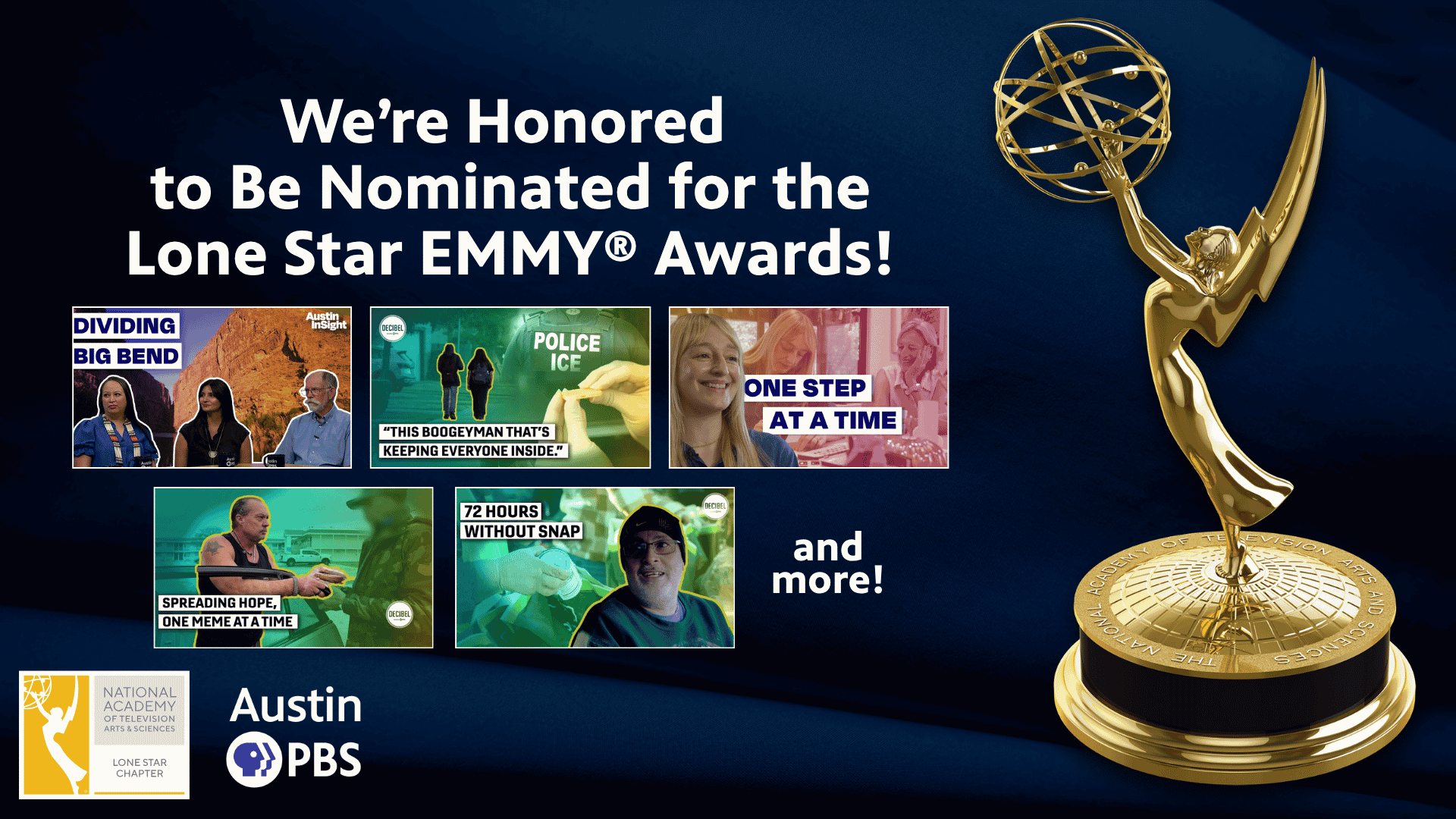 Austin PBS Lone Star EMMY Award Nominations