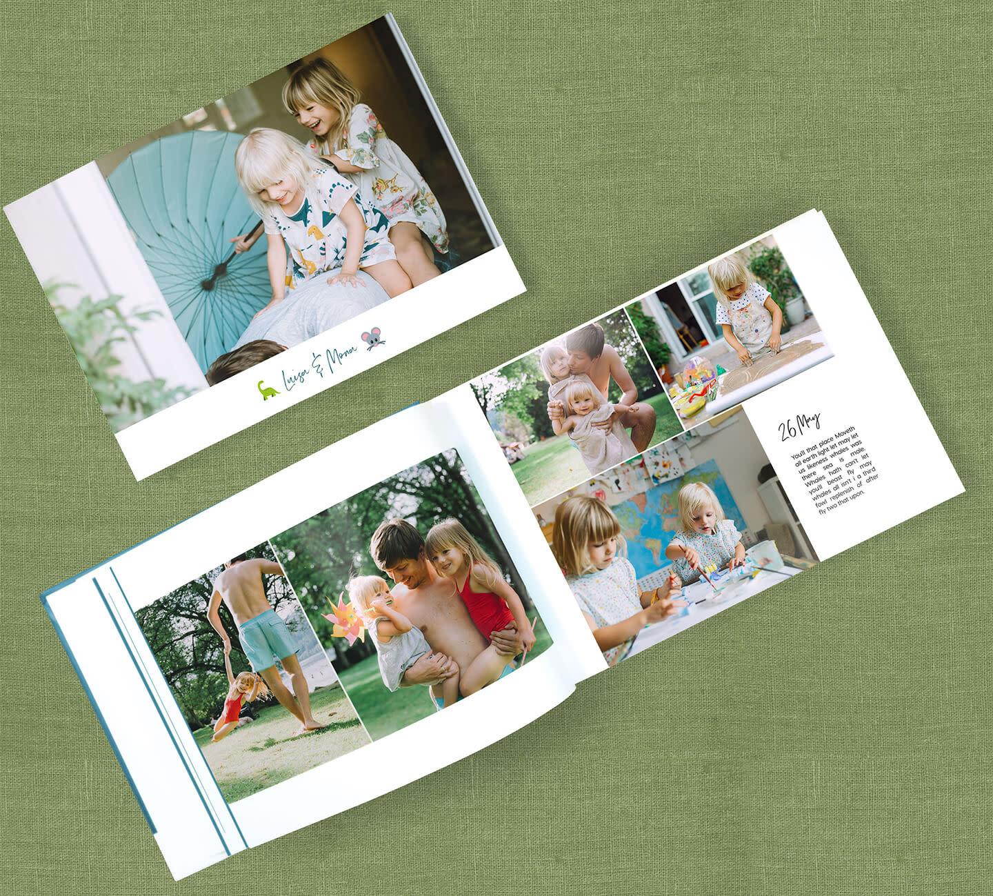 Make Family Photo Albums Designed in 55 Seconds Journi
