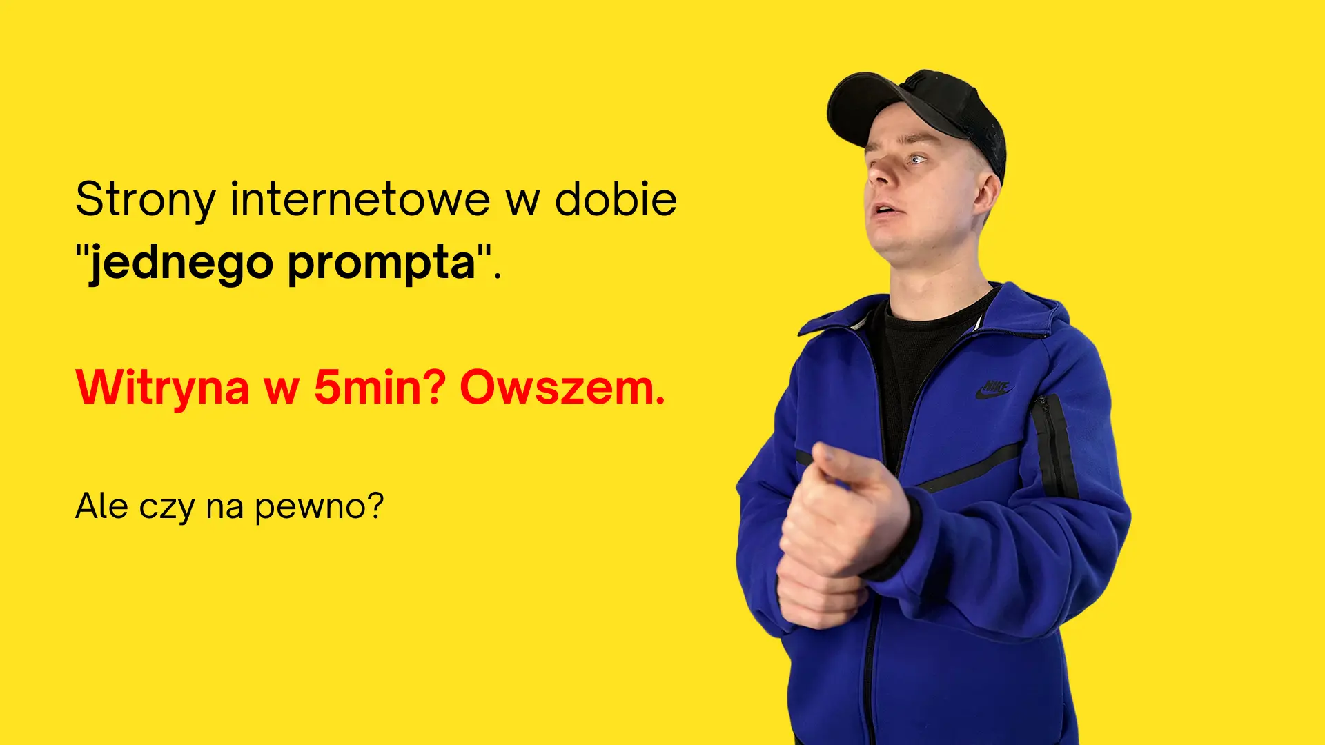 Strony internetowe w dobie "jednego prompta". Witryna w 5min? Owszem. Ale czy na pewno?