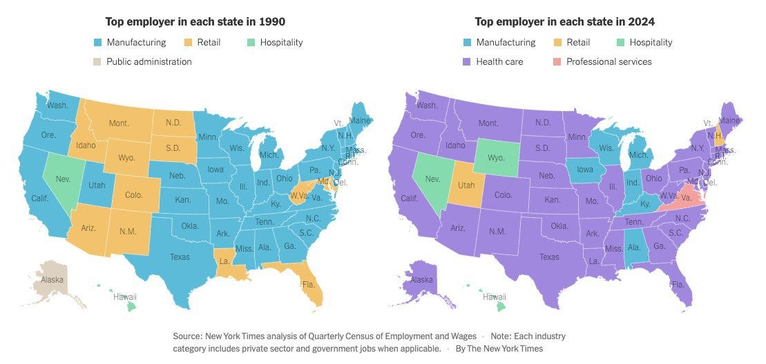 Map of Employment