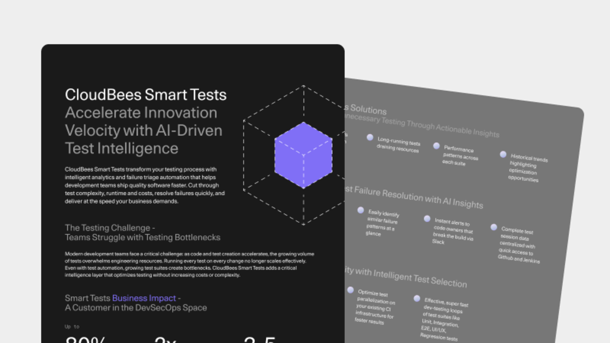 CloudBees Smart Tests: Accelerate Innovation Velocity with AI-Driven ...