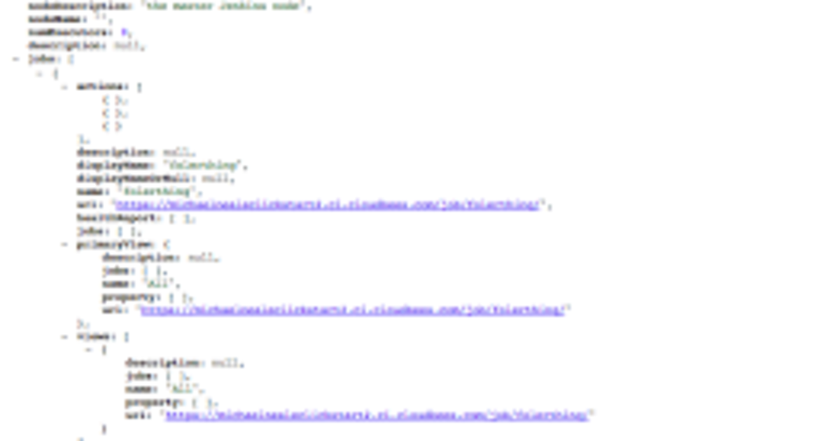 Taming the Jenkins JSON API with Depth and