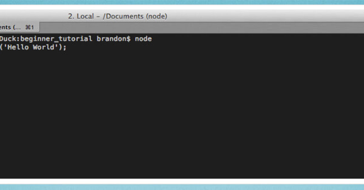 The Absolute Beginner's Guide to Node.js