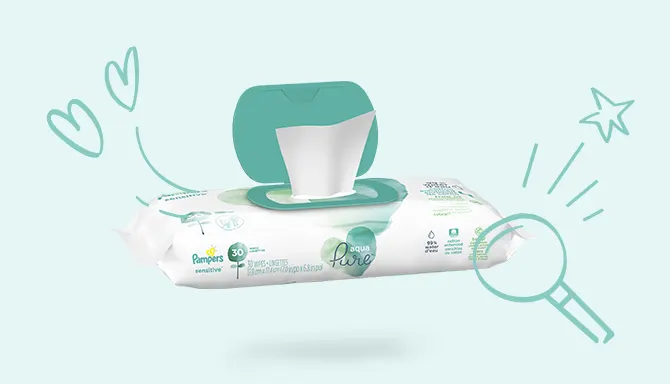 Pampers Harmonie Coco Body Wipes - Våtservetter för baby, 44 st