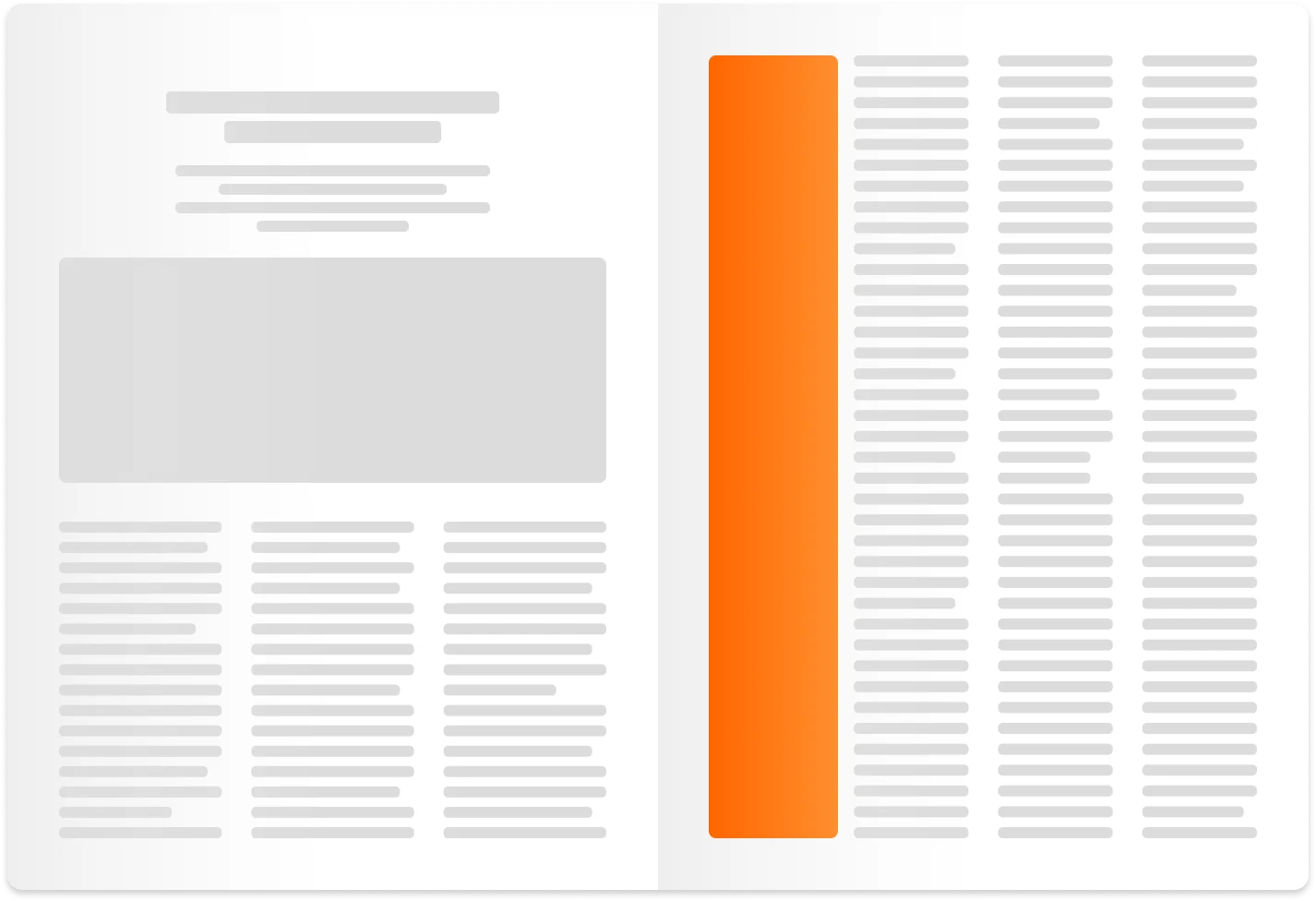 Icon Format 1/4-Seite seitenhoch Migros-Magazin