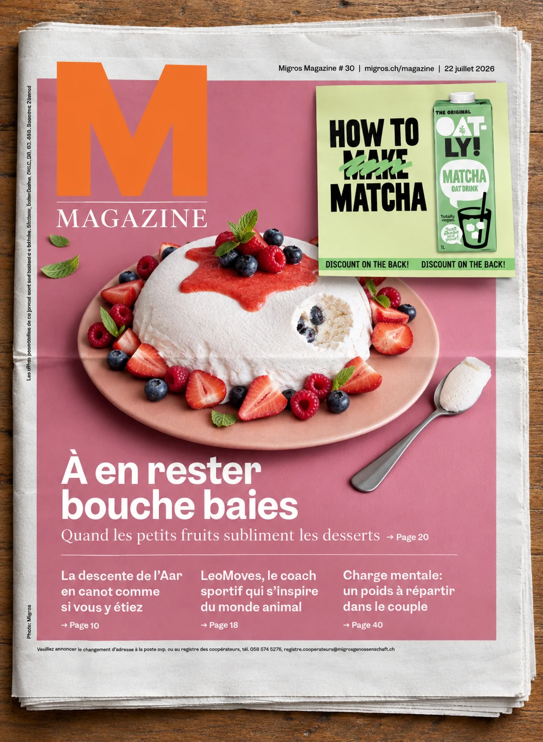 Maquette Sticky note Migros Magazine