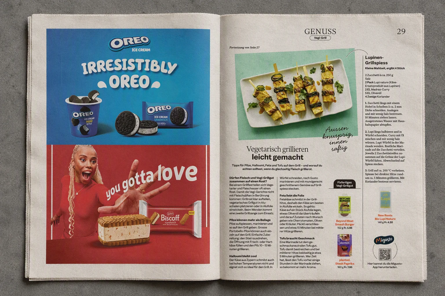 Migros Magazin Anzeige Case Study Oreo