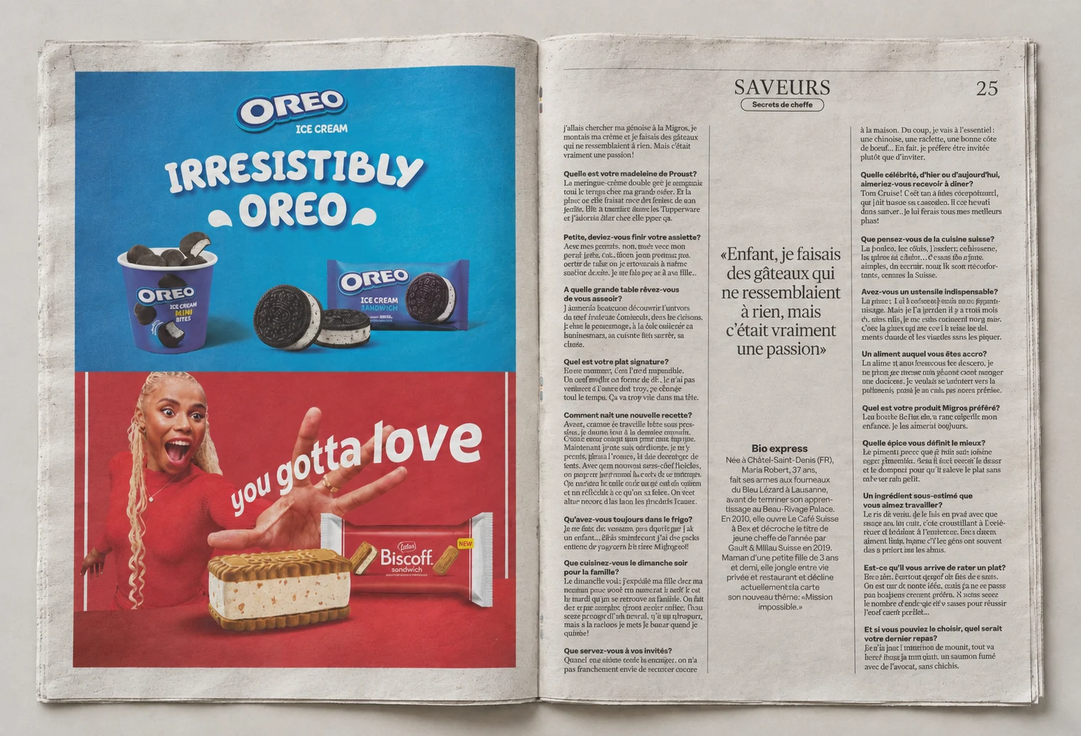 Migros Magazin Anzeige Case Study Oreo