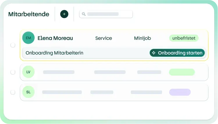 onboarding starten