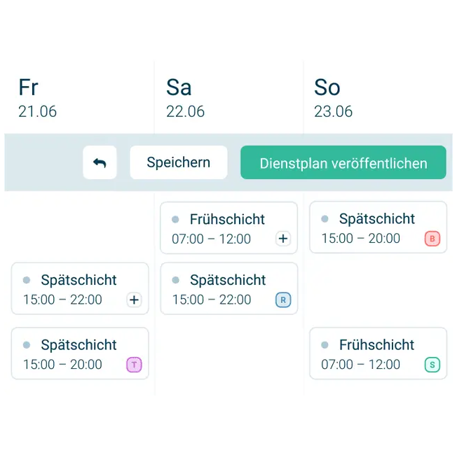 Anforderungen in Schichtkarte hinterlegen