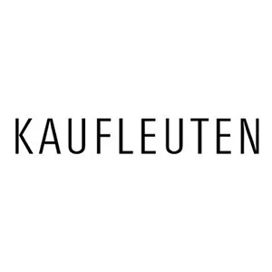 Das Bild zeigt das Wort KAUFLEUTEN in fetten, schwarzen Großbuchstaben auf einem schlichten weißen Hintergrund.