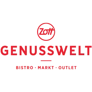 Rotes Logo mit dem Schriftzug Genusswelt in großen Buchstaben, darunter Metro-Markt-Outlet und oben ein kreisförmiges Emblem mit Metro im Inneren, alles auf transparentem Hintergrund.