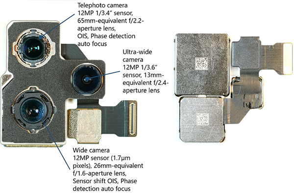 Rear Camera setup of iPhone 12 Pro Max