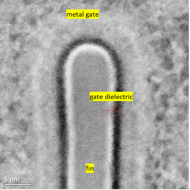 iPhone 13 2b high-resolution TEM imaging of 5nm fin