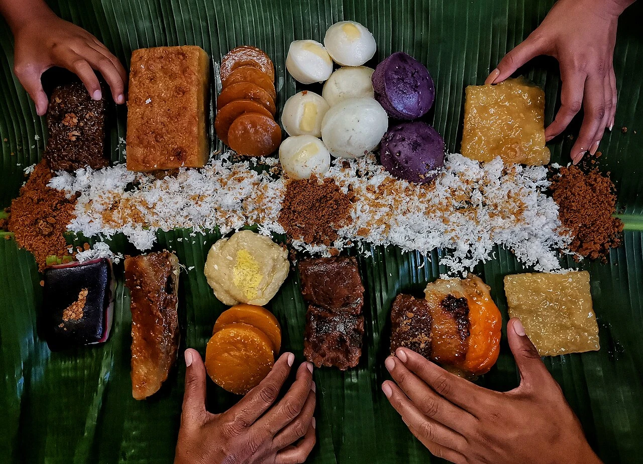 Traditional Filipino Kakanin. Source: https://en.wikipedia.org/wiki/Rice_cake#/media/File:%22Kakaning_Pinoy%22_(The_Filipino_Rice_Cakes).jpg