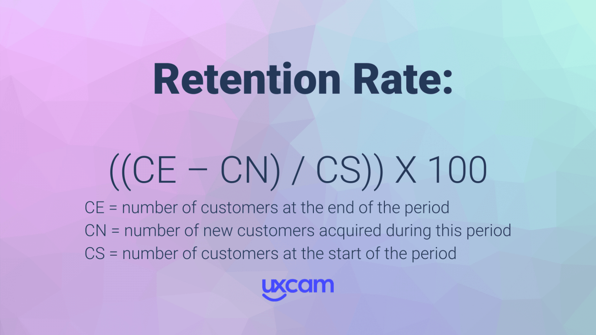 Retention rate formula