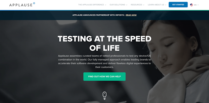 Applause Usability testing