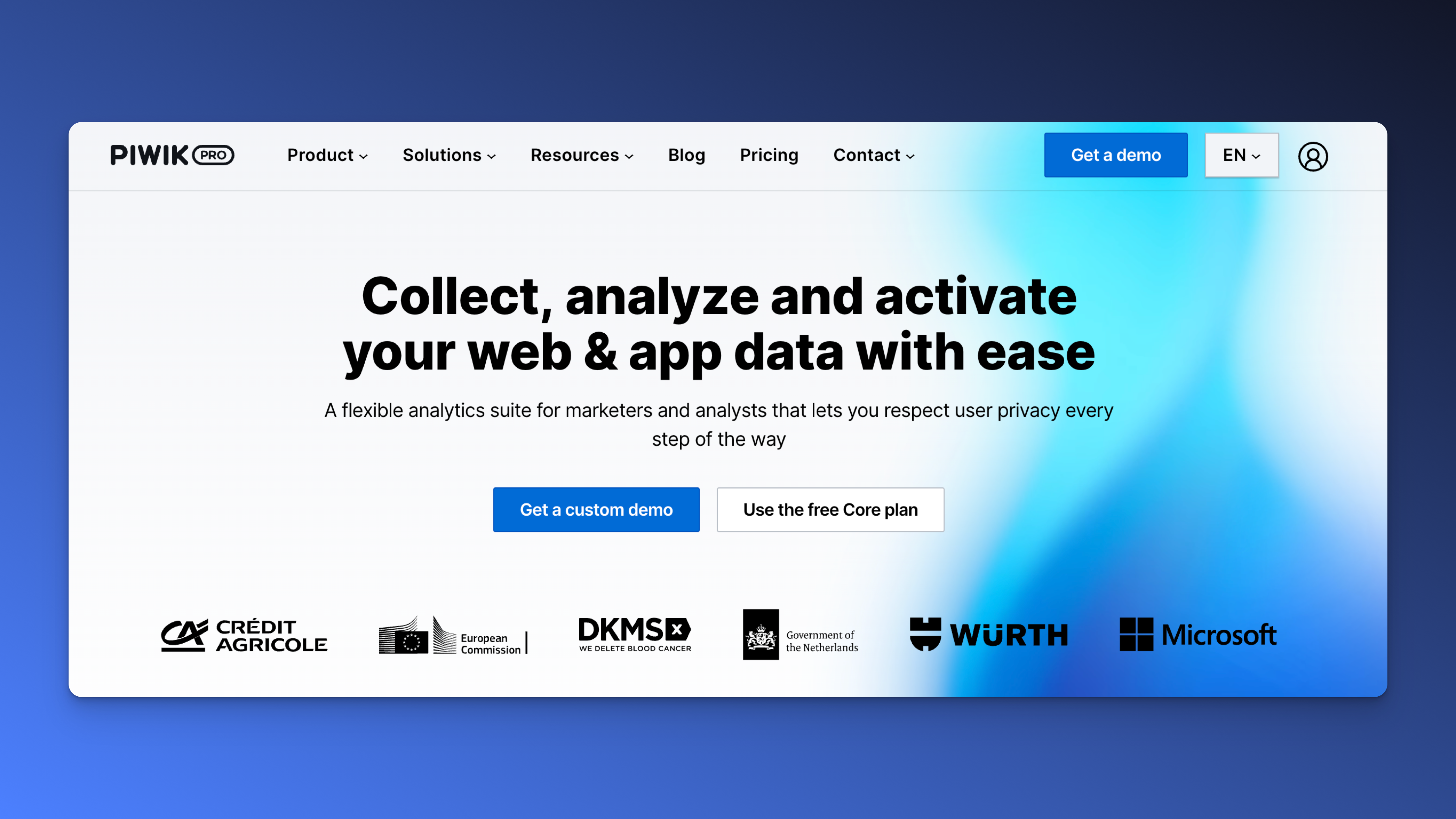 Piwik pro web analytics tool