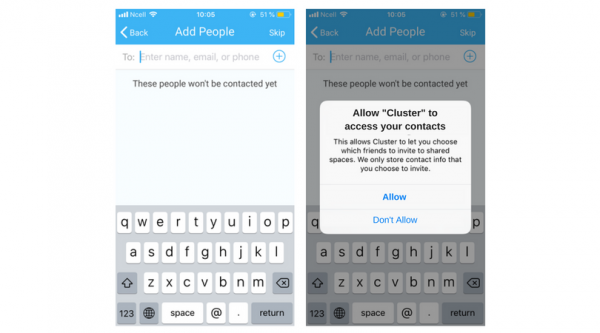 Cluster App Permission Request