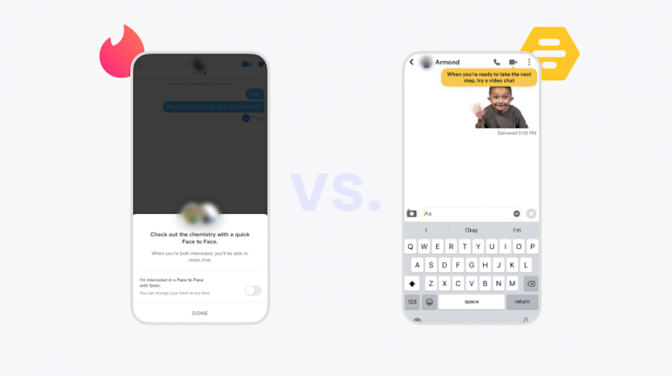 Tinder app Bumble app chat