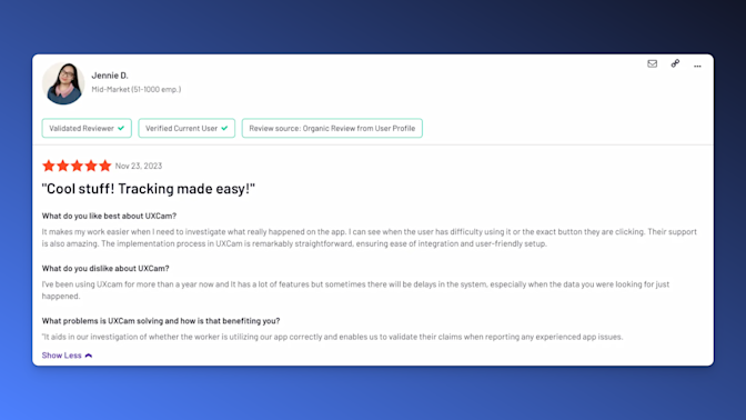 UXcam review