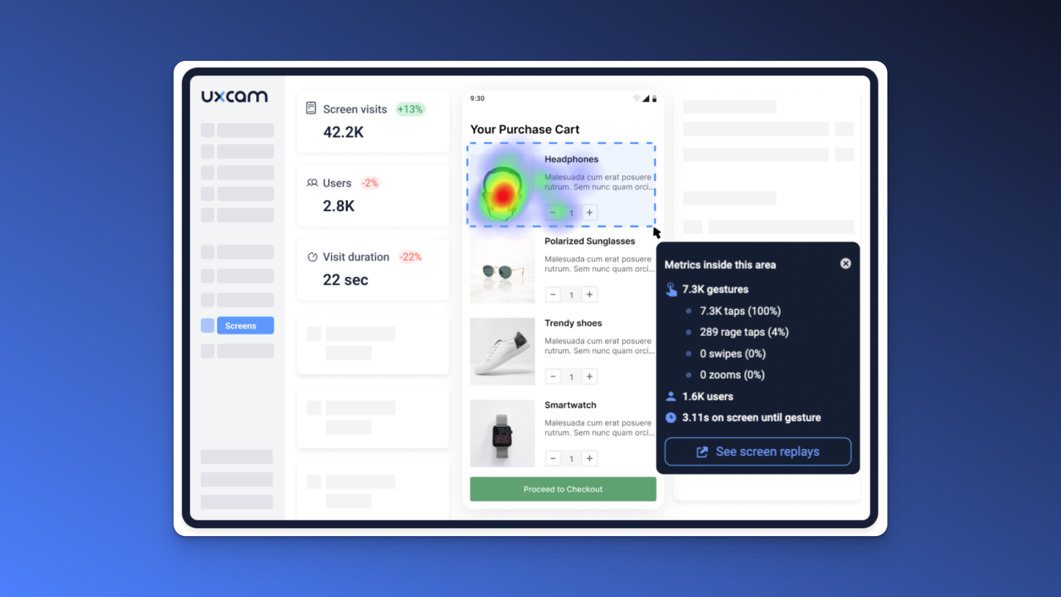 what are mobile app heatmaps