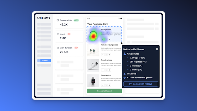 what are mobile app heatmaps