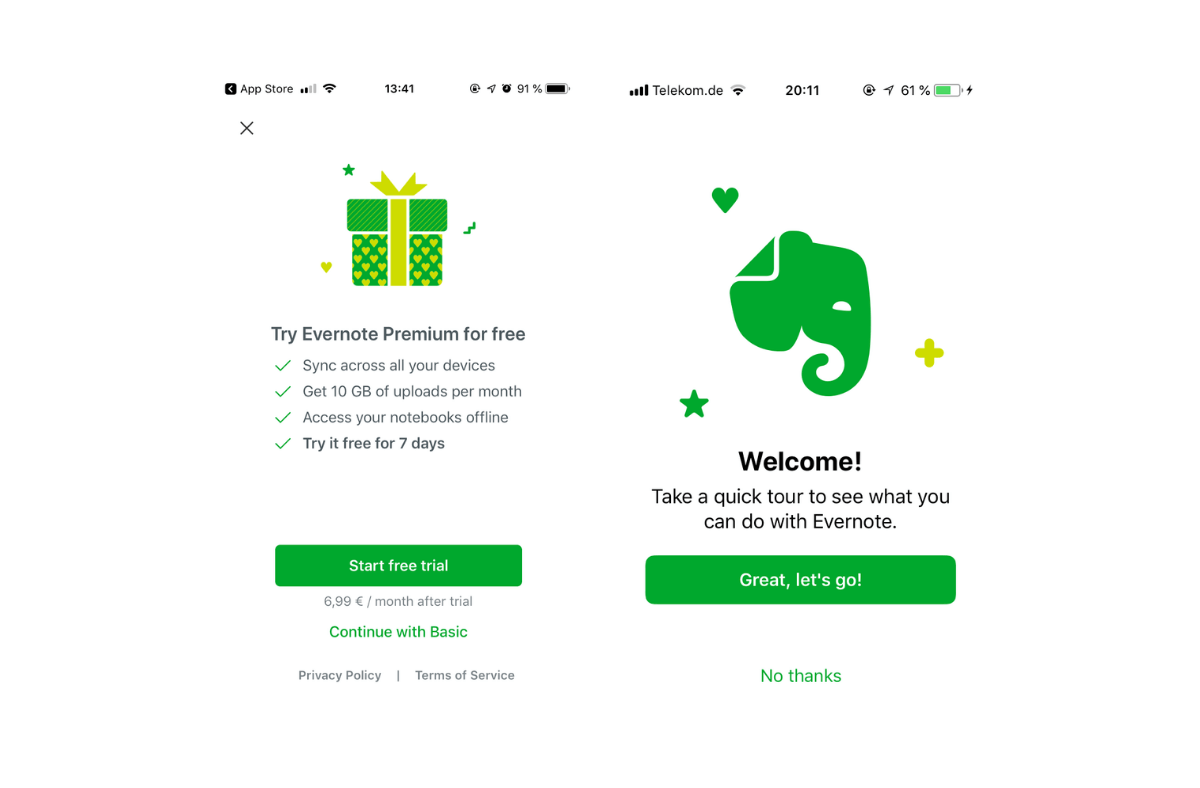 how to get evernote premium for free