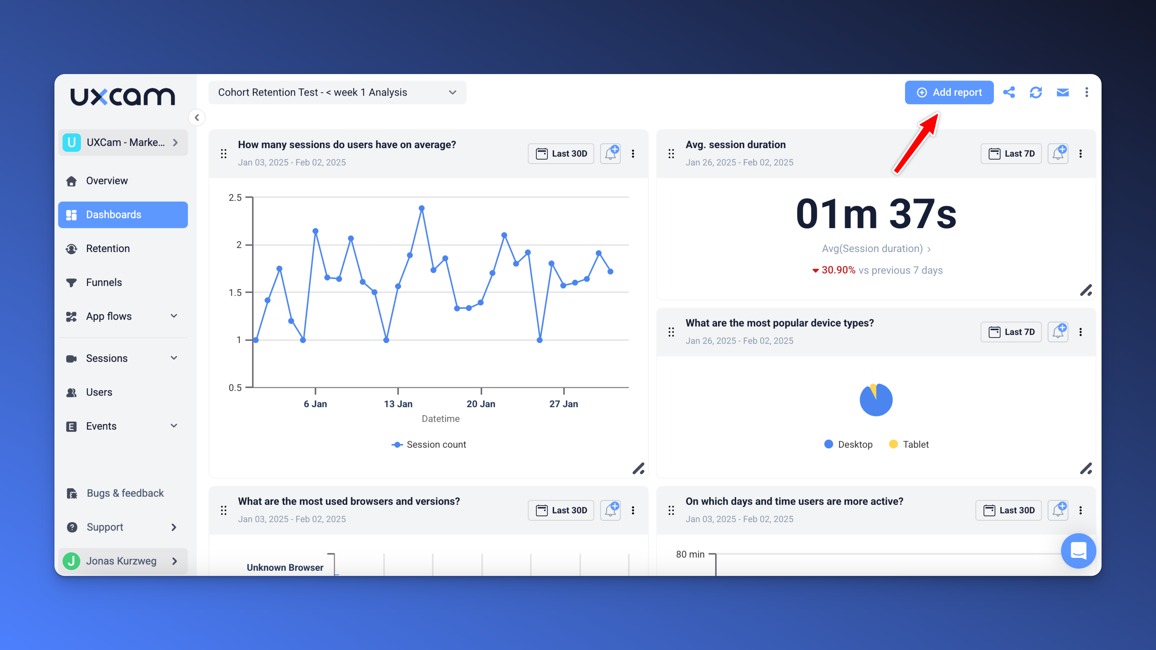 session duration tutorial