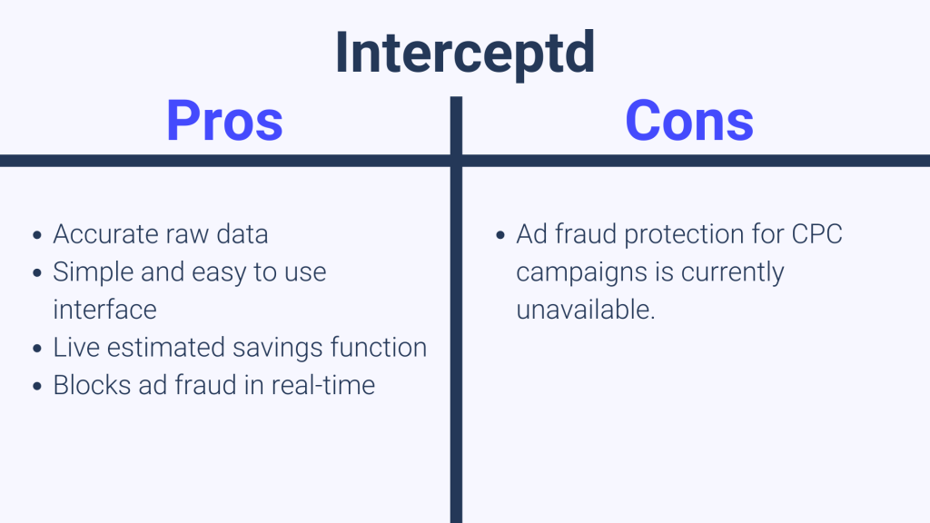 interceptd pros and cons Mobile Analytics Tools