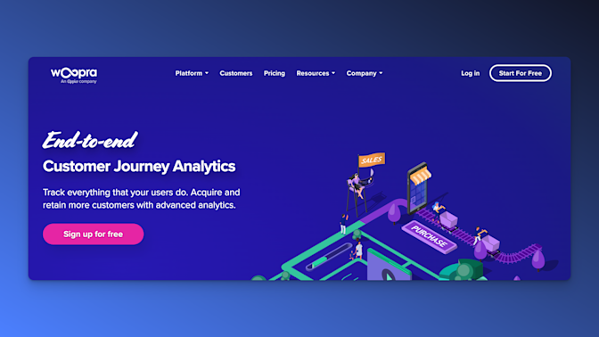 Woopra Web analytics tool