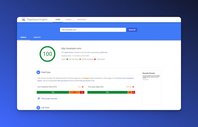 Google Pagespeed Insights