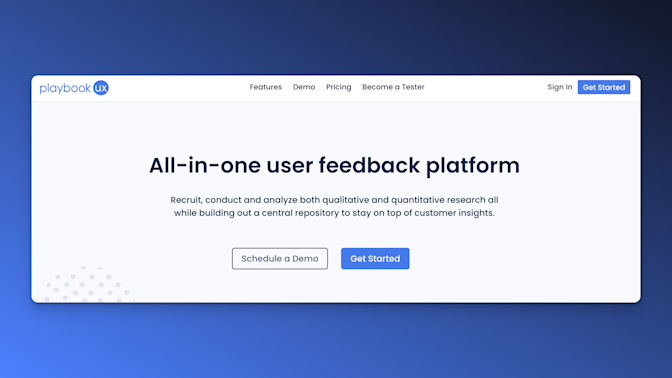 Playbook UX