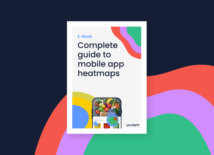 Book with title of "Complete guide to - Mobile app heatmaps"