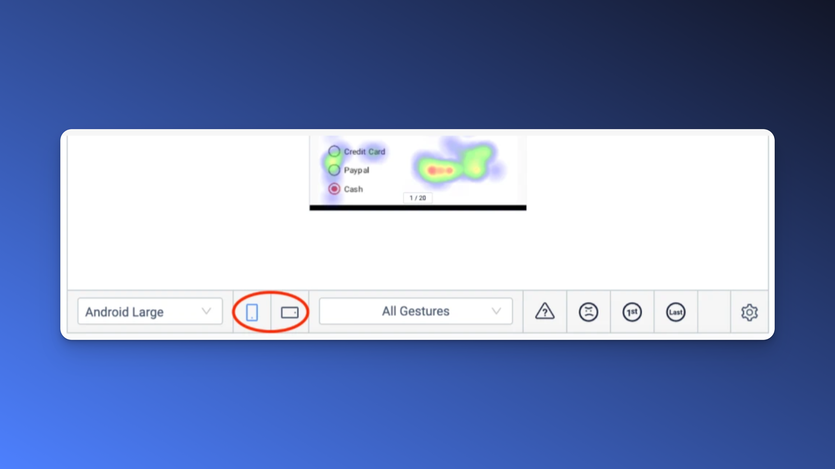horizontal and landscape heatmap