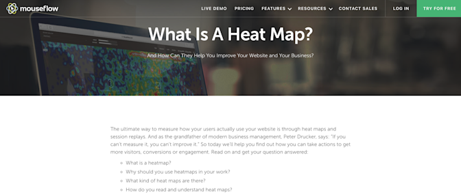 heatmap tools mouseflow