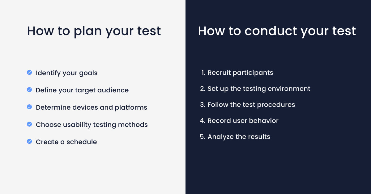 How to conduct mobile app usability testing cheat sheet