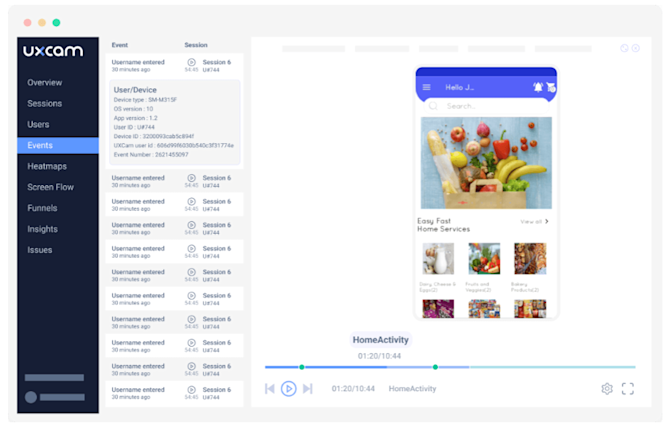 happy path testing tools session replay