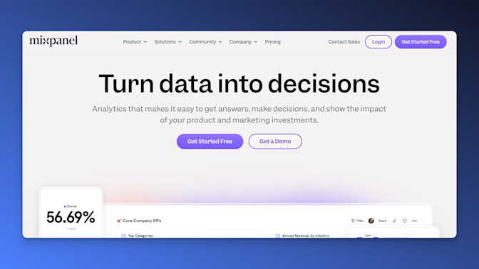 Digital Analytics Tool Mixpanel