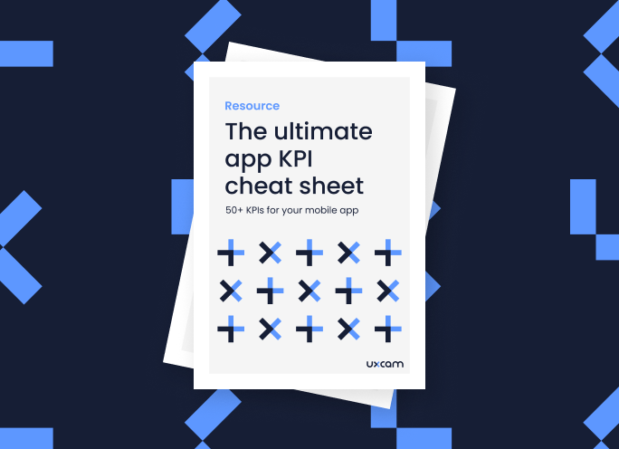 Book with title of "The ultimate app KPI cheat sheet"