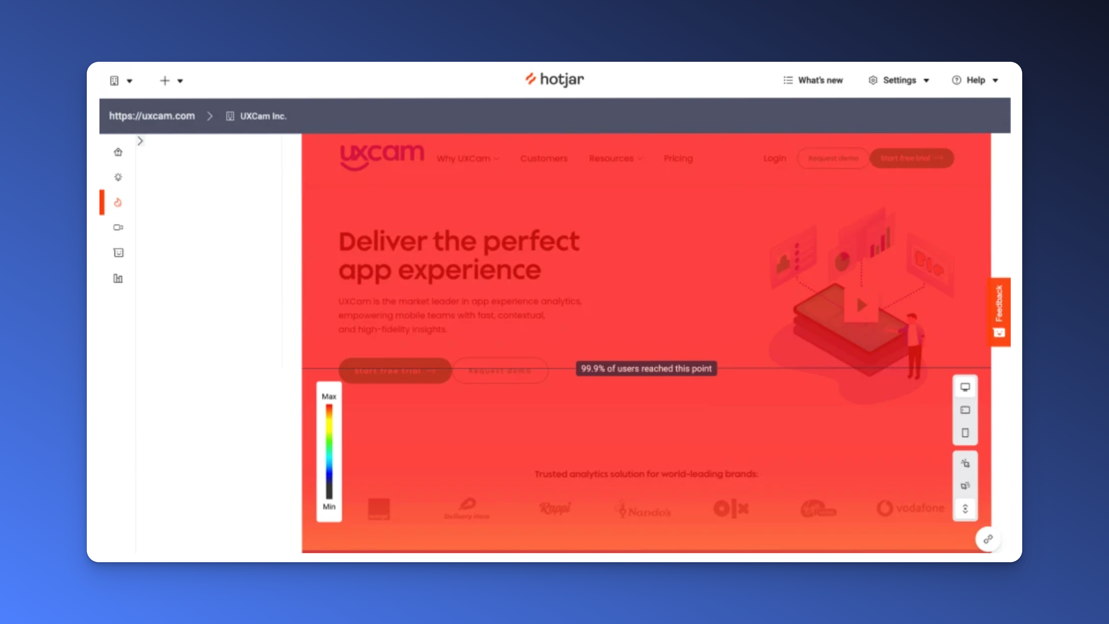 Hotjar heatmap feature hotjar mobile heatmap