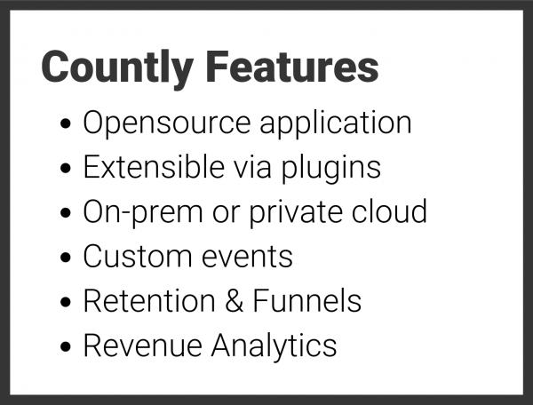 Countly analytics feature
