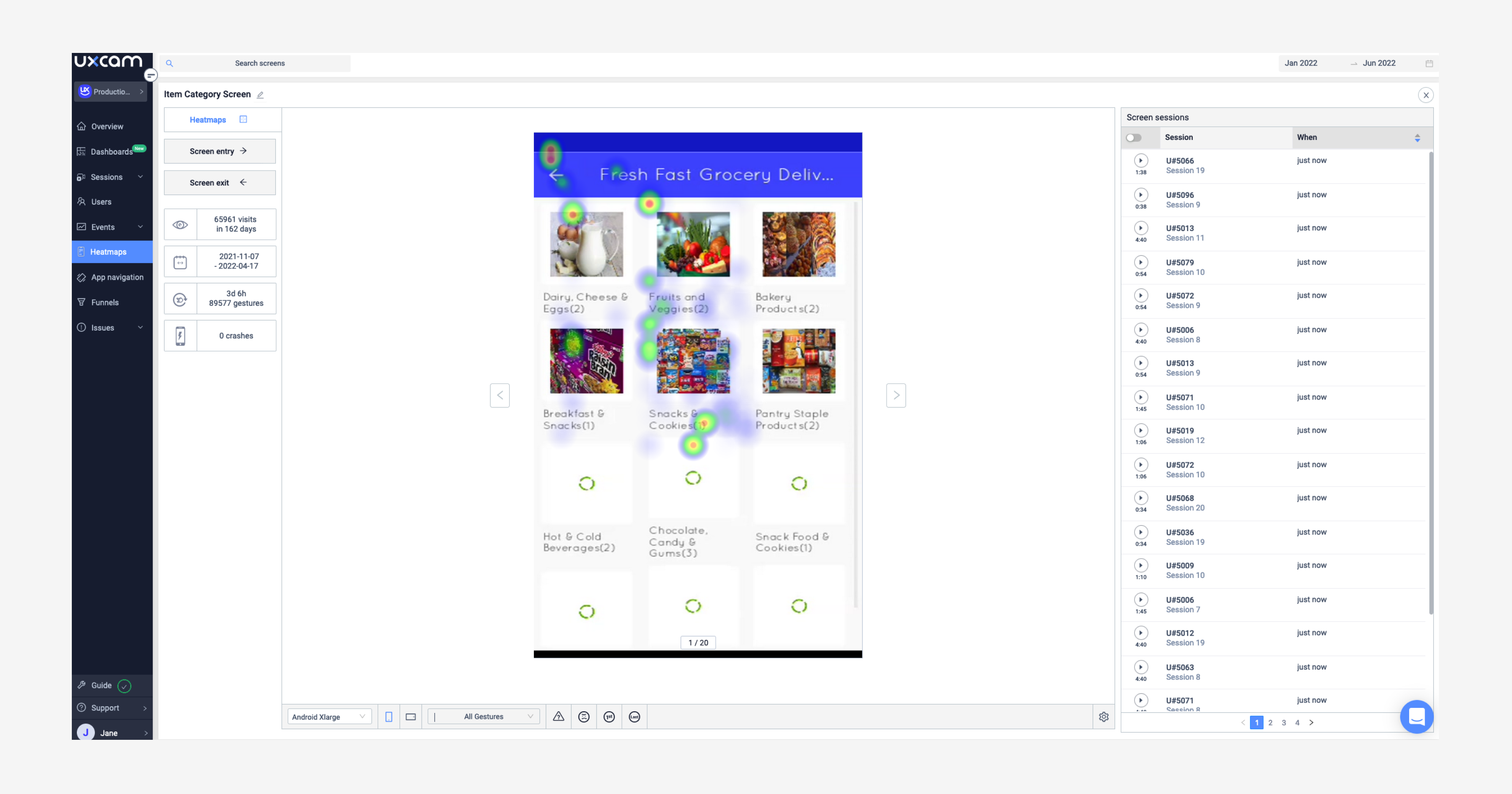FullStory alternatives - UXCam vs FullStory
